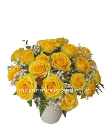Bouquet di Rose Gialle – scegli il numero di steli